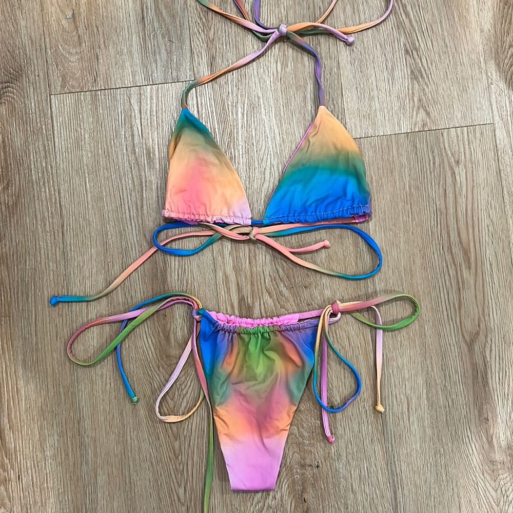 Frankie’s Bikinis Multi Colored Bikini